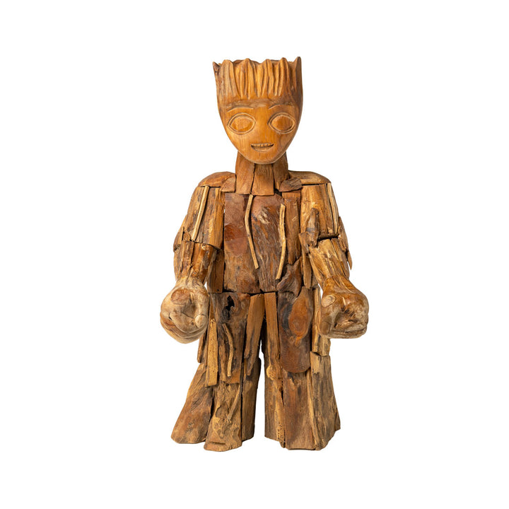 Figurina din lemn de tec Baby Groot