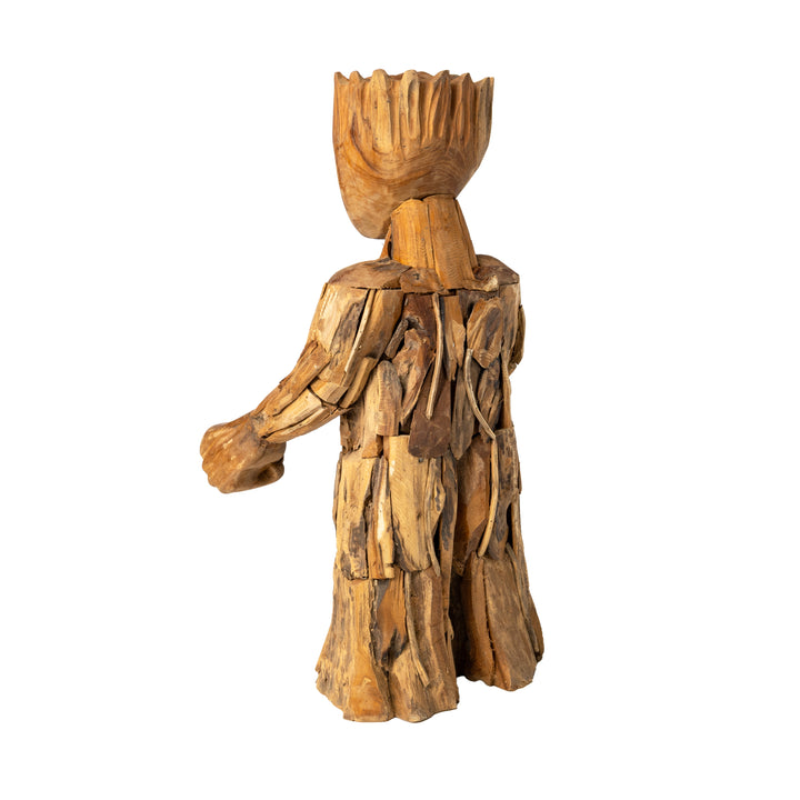 Statueta din lemn de tec Baby Groot 90 cm