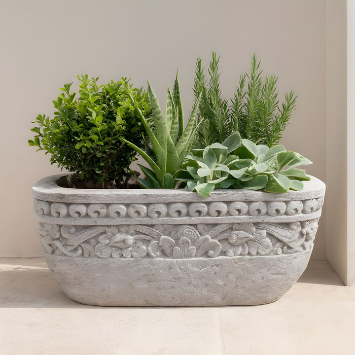 Vas gri din ciment Bunga 110x110x45cm
