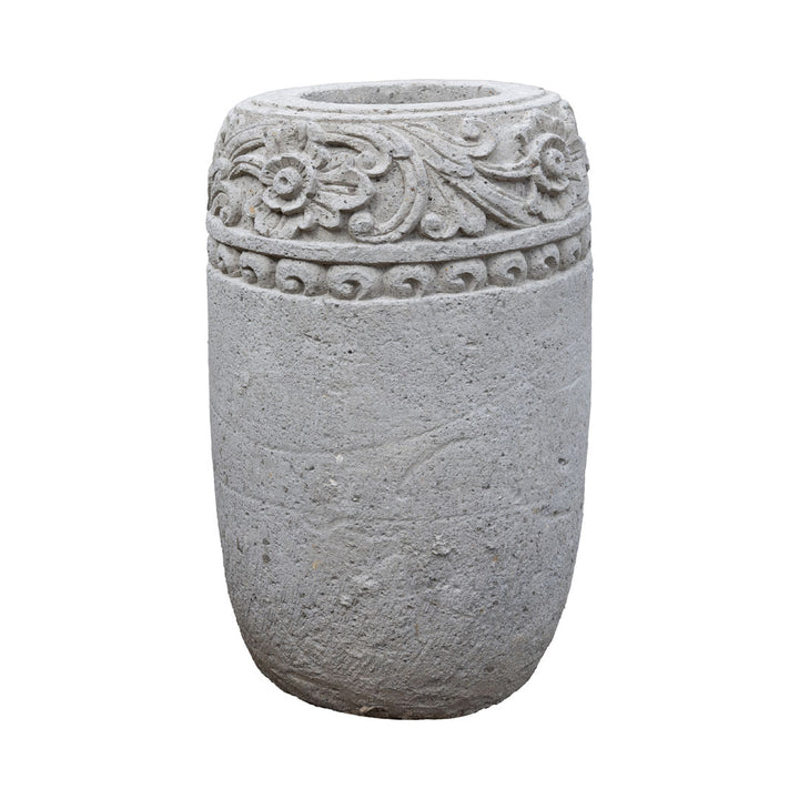 Vas gri din ciment Madura 50x50x90cm