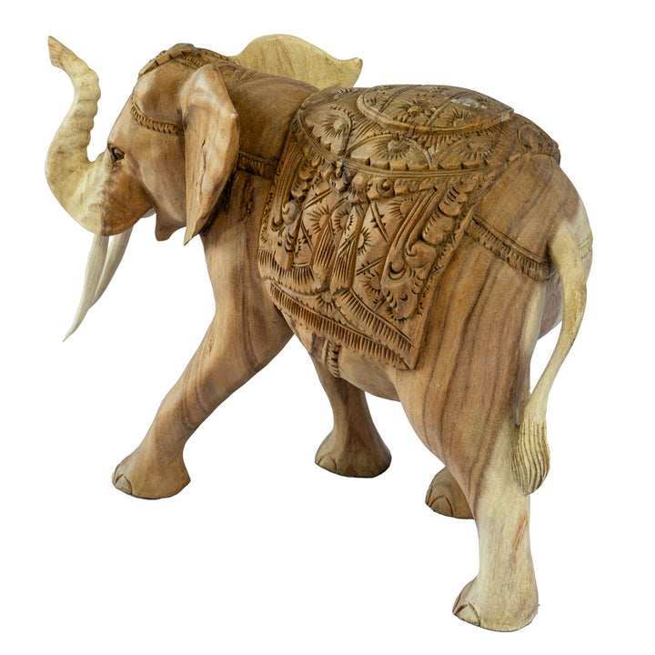 Figurina elefant din lemn de suar Hathi