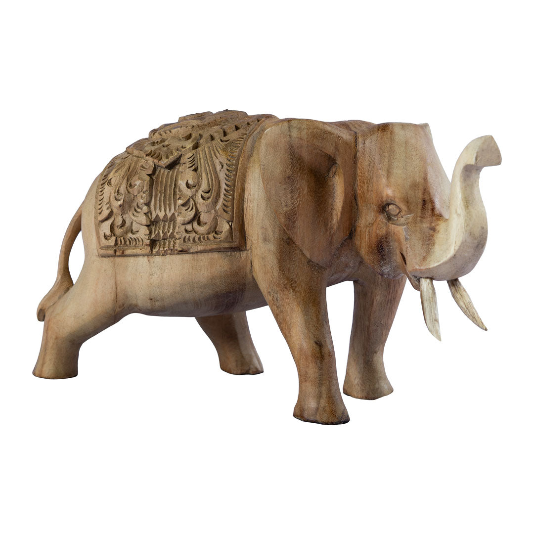 Figurina elefant din lemn de suar Chang