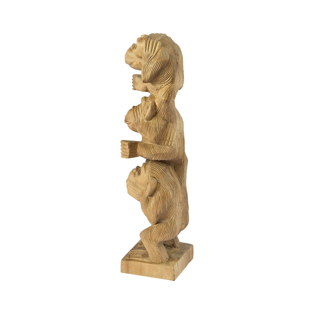 Figurina din lemn de suar Three Wise Monkeys