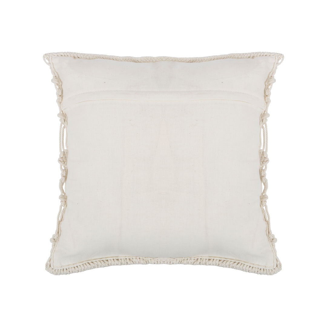 Fata de perna ivoire din macrame si bumbac Weaver