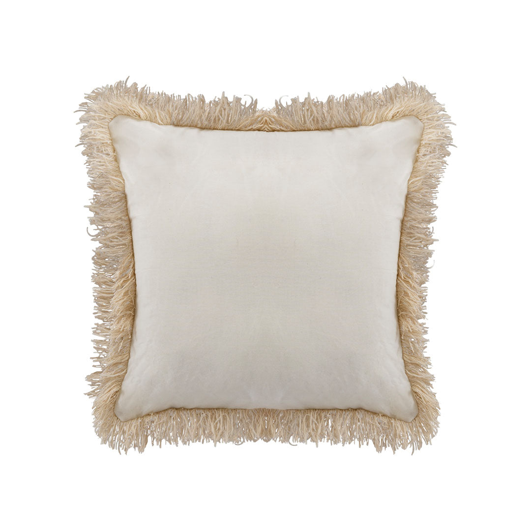 Fata de perna ivoire din macrame si bumbac Sunset Palms