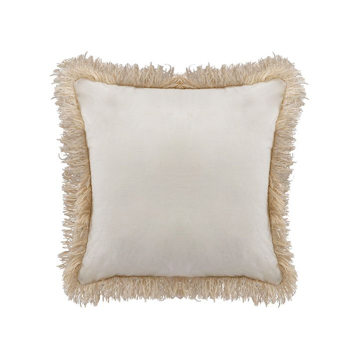 Fata de perna ivoire din macrame si bumbac Sunset Palms