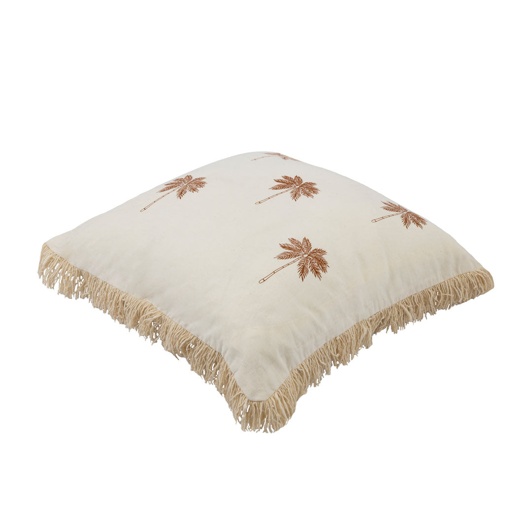 Fata de perna ivoire din macrame si bumbac Sunset Palms