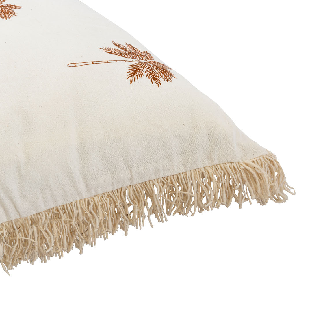 Fata de perna ivoire din macrame si bumbac Sunset Palms