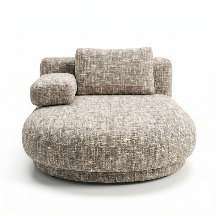 Fotoliu Grej din cadru din lemn de plop si pin Cuddler 150x170x80cm