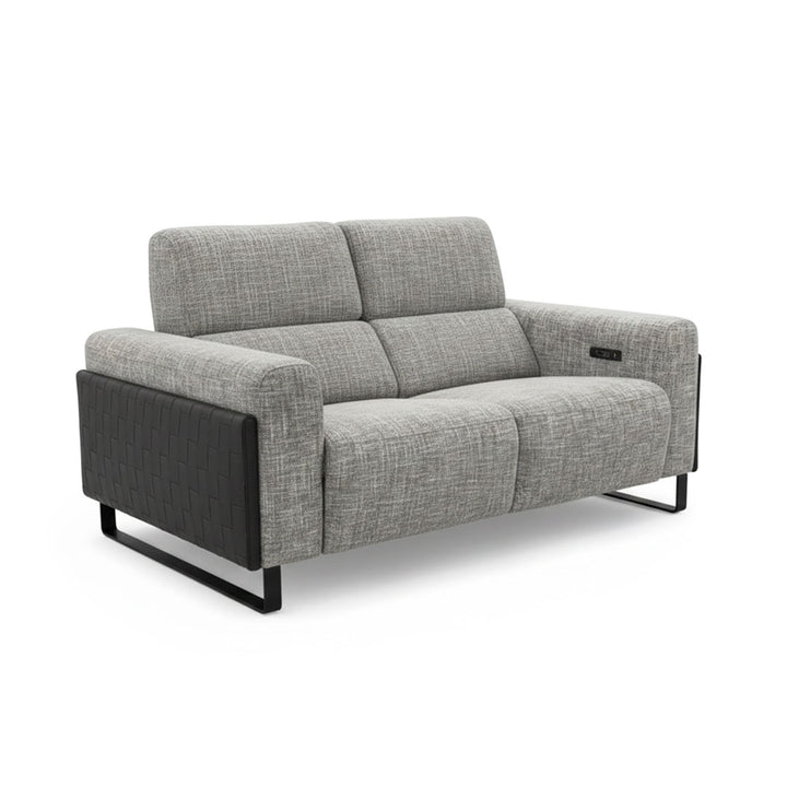 Canapea extensibila gri din cadru lemn de plop si pin Arven