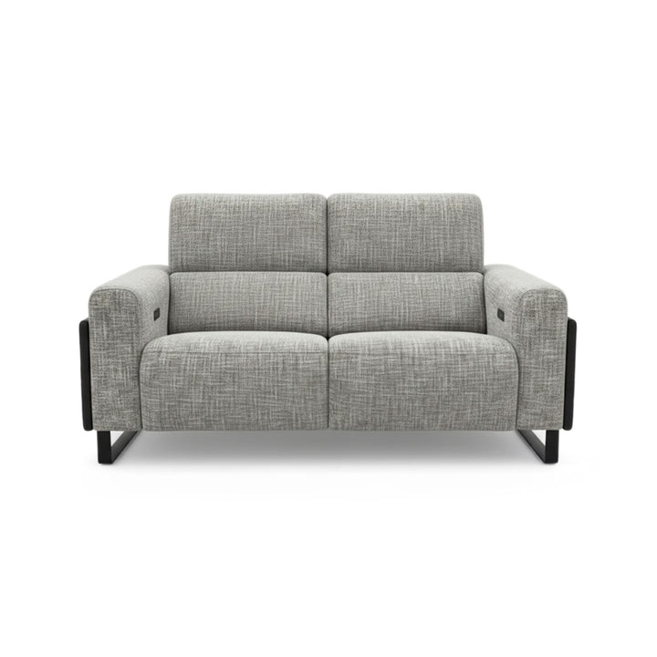 Canapea extensibila gri din cadru lemn de plop si pin Arven