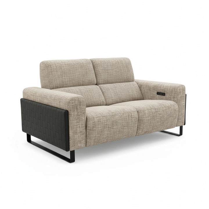 Canapea extensibila Bej din cadru din lemn de plop si pin Arven 170x103x96cm