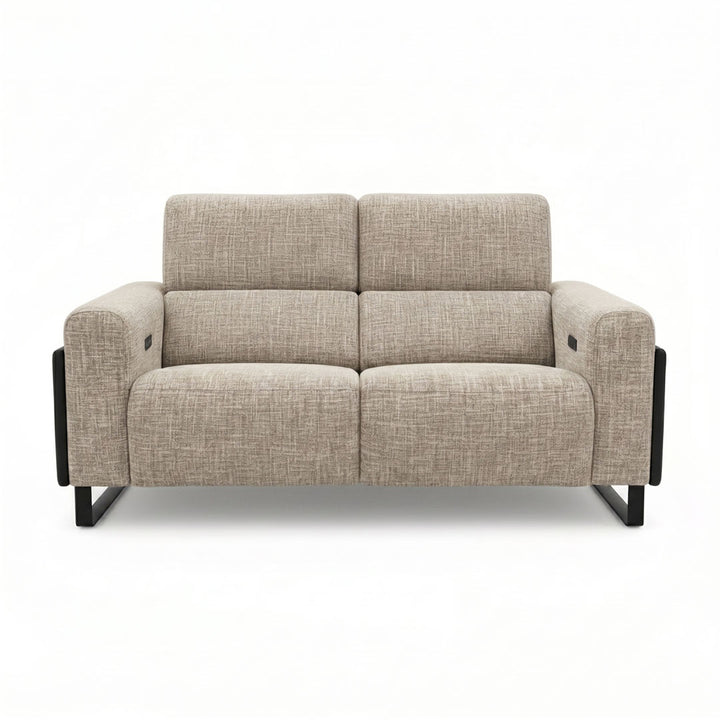 Canapea extensibila Bej din cadru din lemn de plop si pin Arven 170x103x96cm
