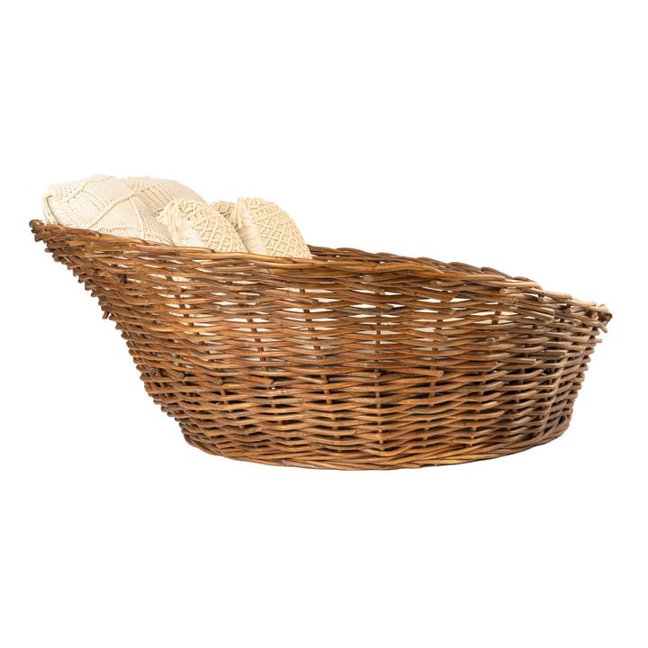 Canapea din ratan si bumbac Sunbasket