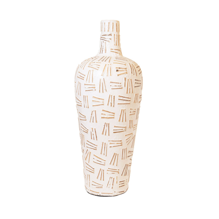 Vas alb din beton Linea 25 x 60 cm