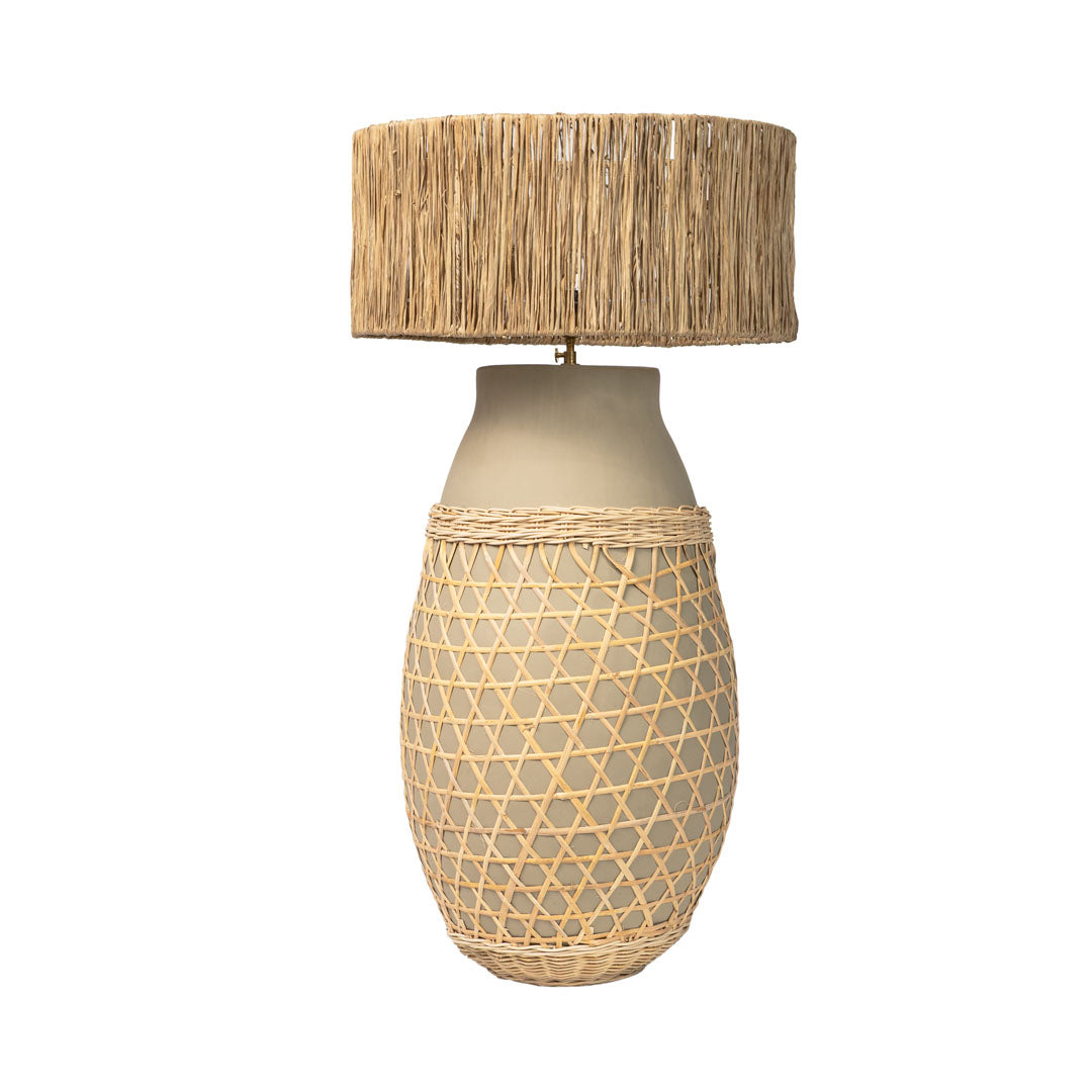 Veioza din beton si iarba de mare Miyazaki