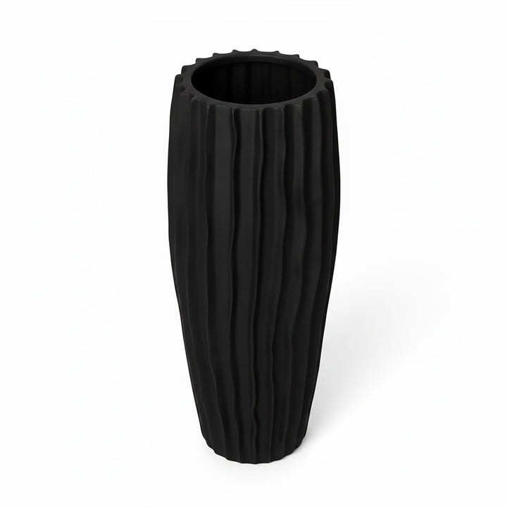 Vas negru din beton Kaktos