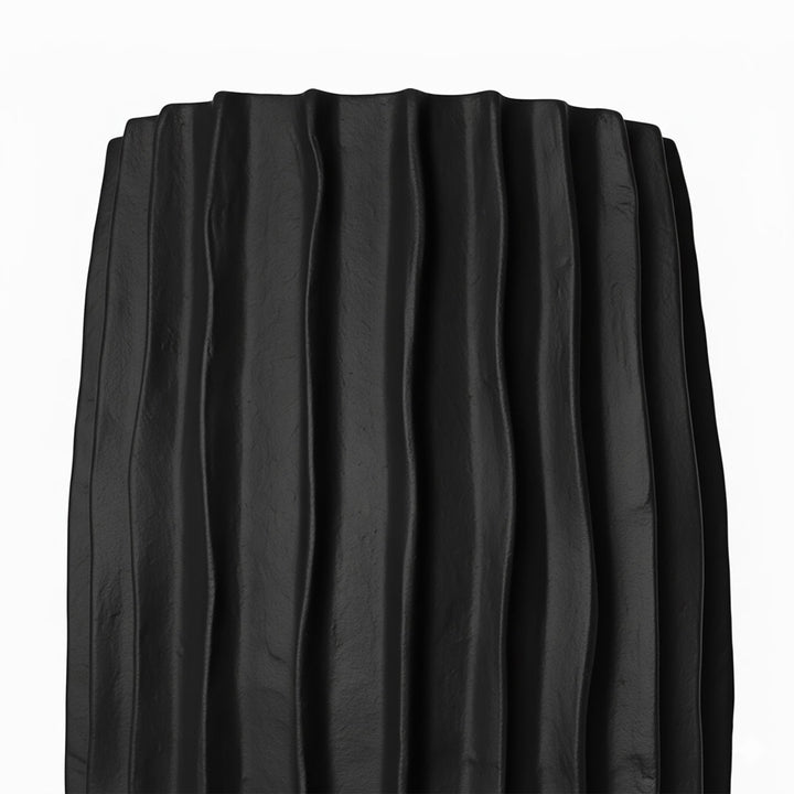 Vas negru din beton Kaktos