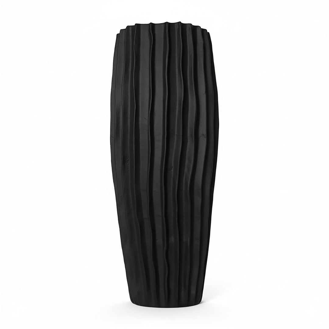 Vas negru din beton Kaktos