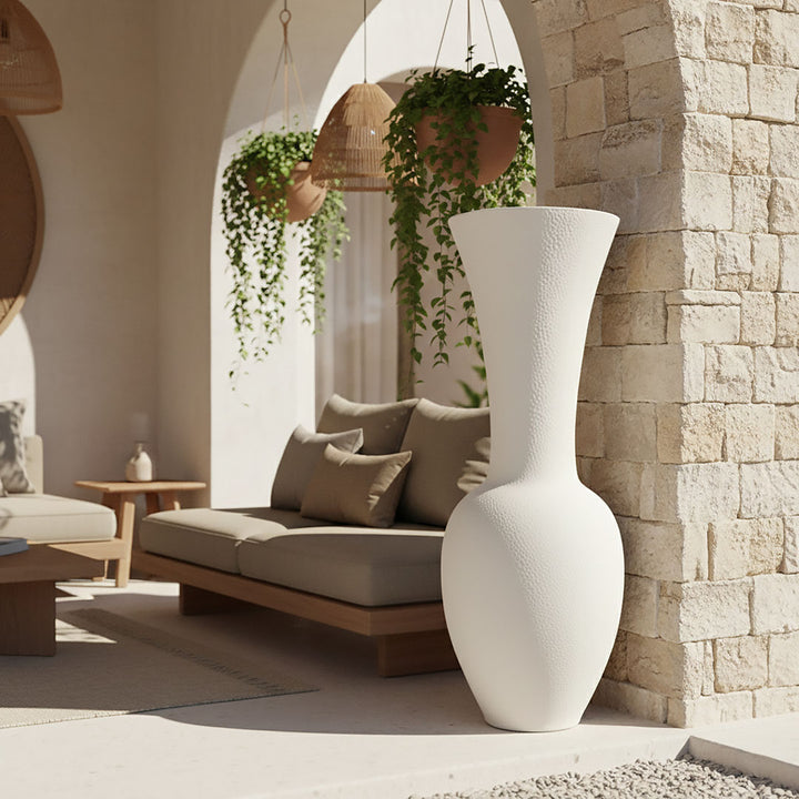 Vas alb din beton Vala