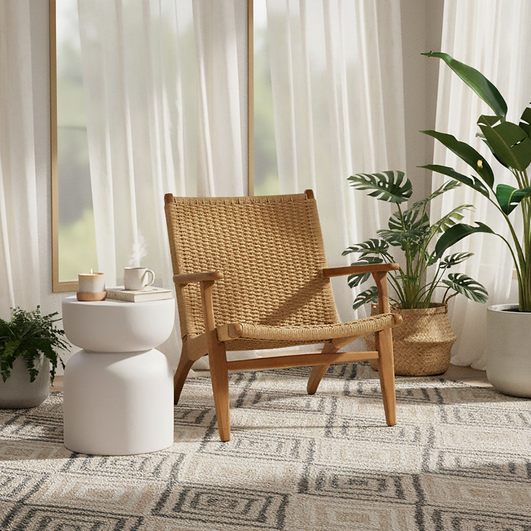 Fotoliu din lemn de tec Viggo