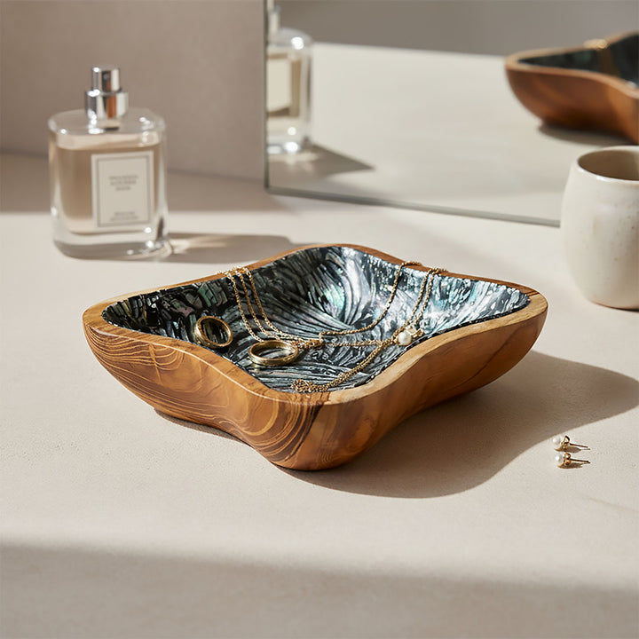 Bol din lemn de tec Kapur