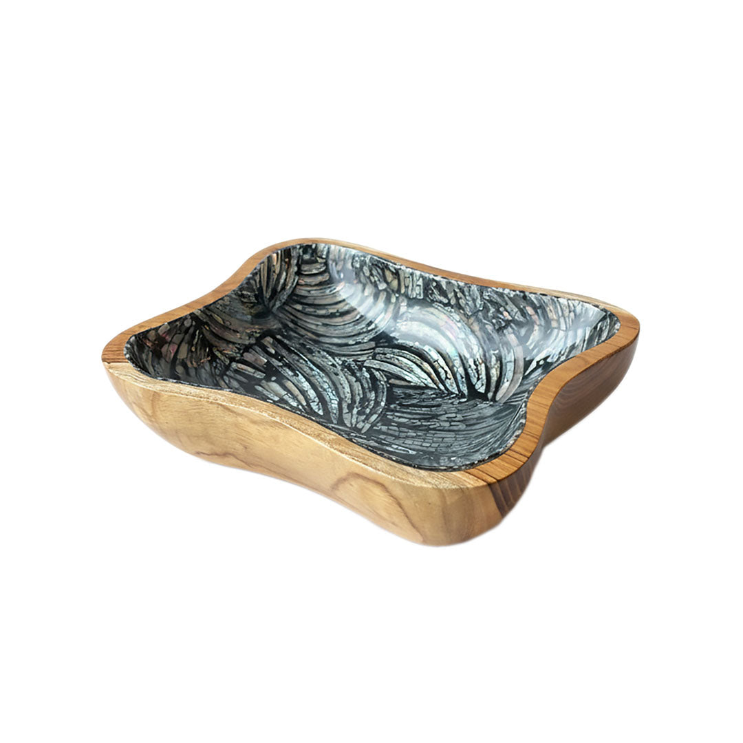 Bol din lemn de tec Kapur