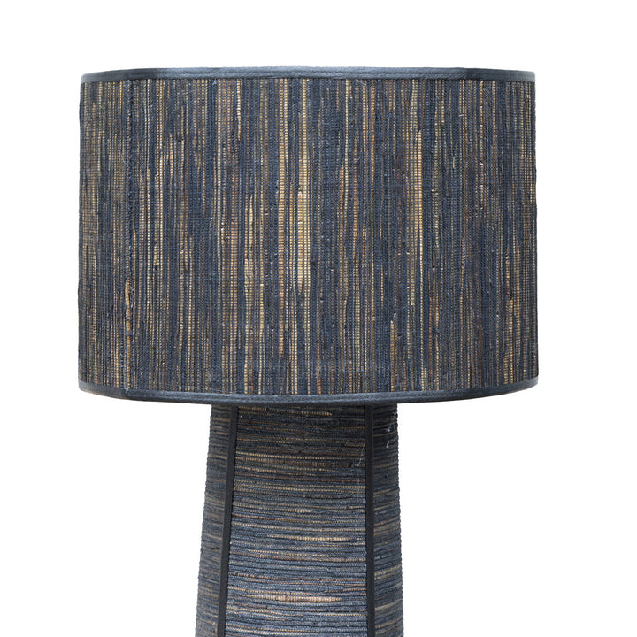 Lampadar negru din fibra de bananier si bumbac Izumo