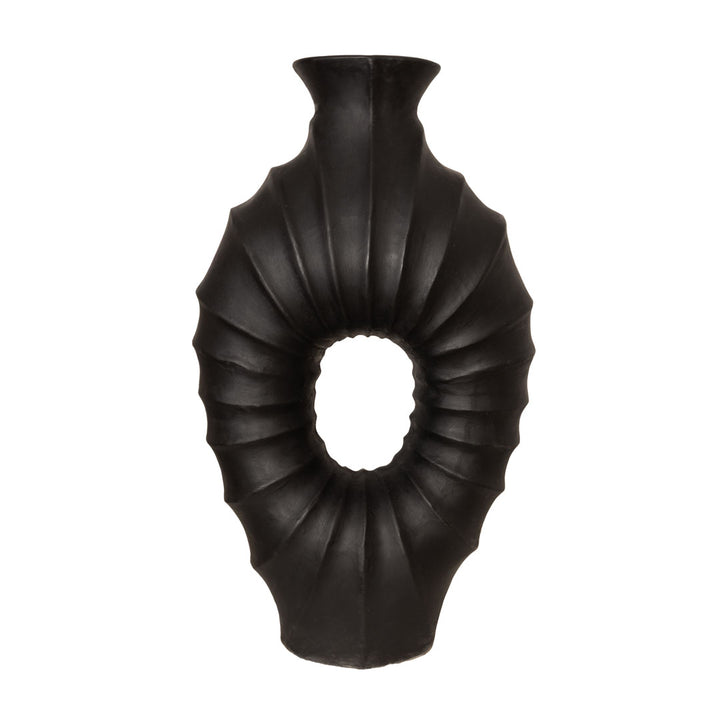 Vas negru din beton Corallo 80 cm