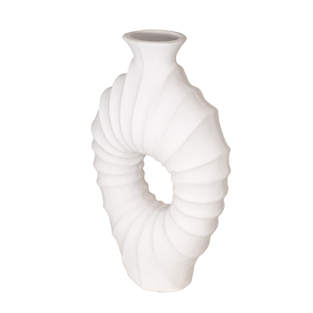 Vas alb din beton Corallo 80 cm