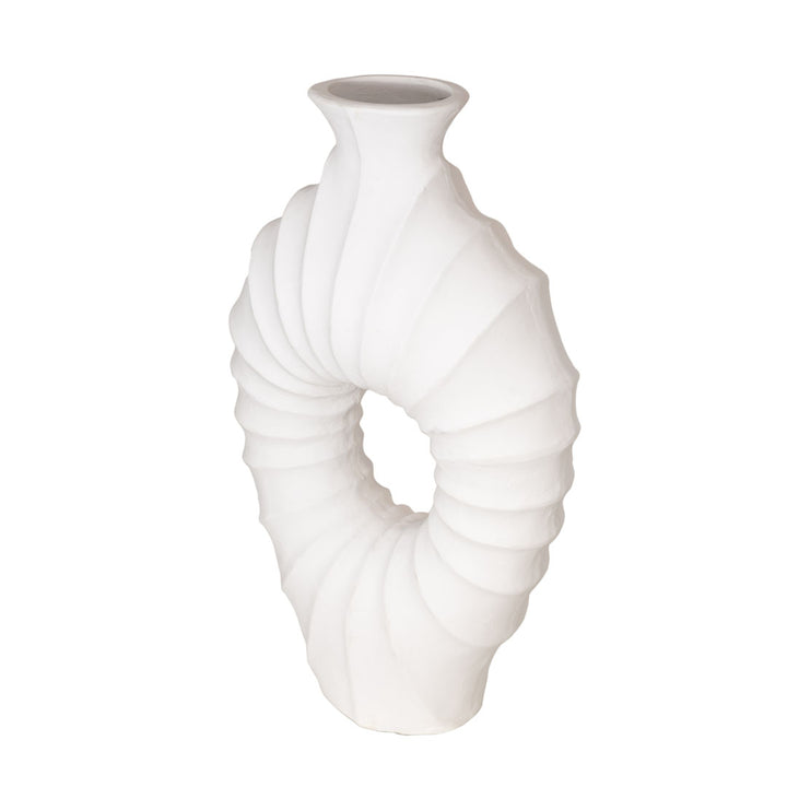 Vas alb din beton Corallo 80 cm