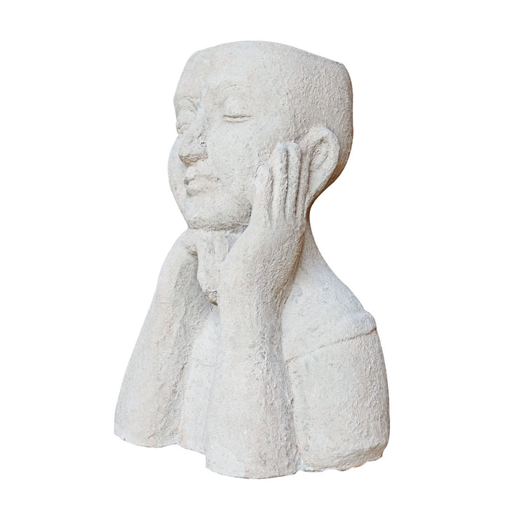 Vas gri din beton Dhyana