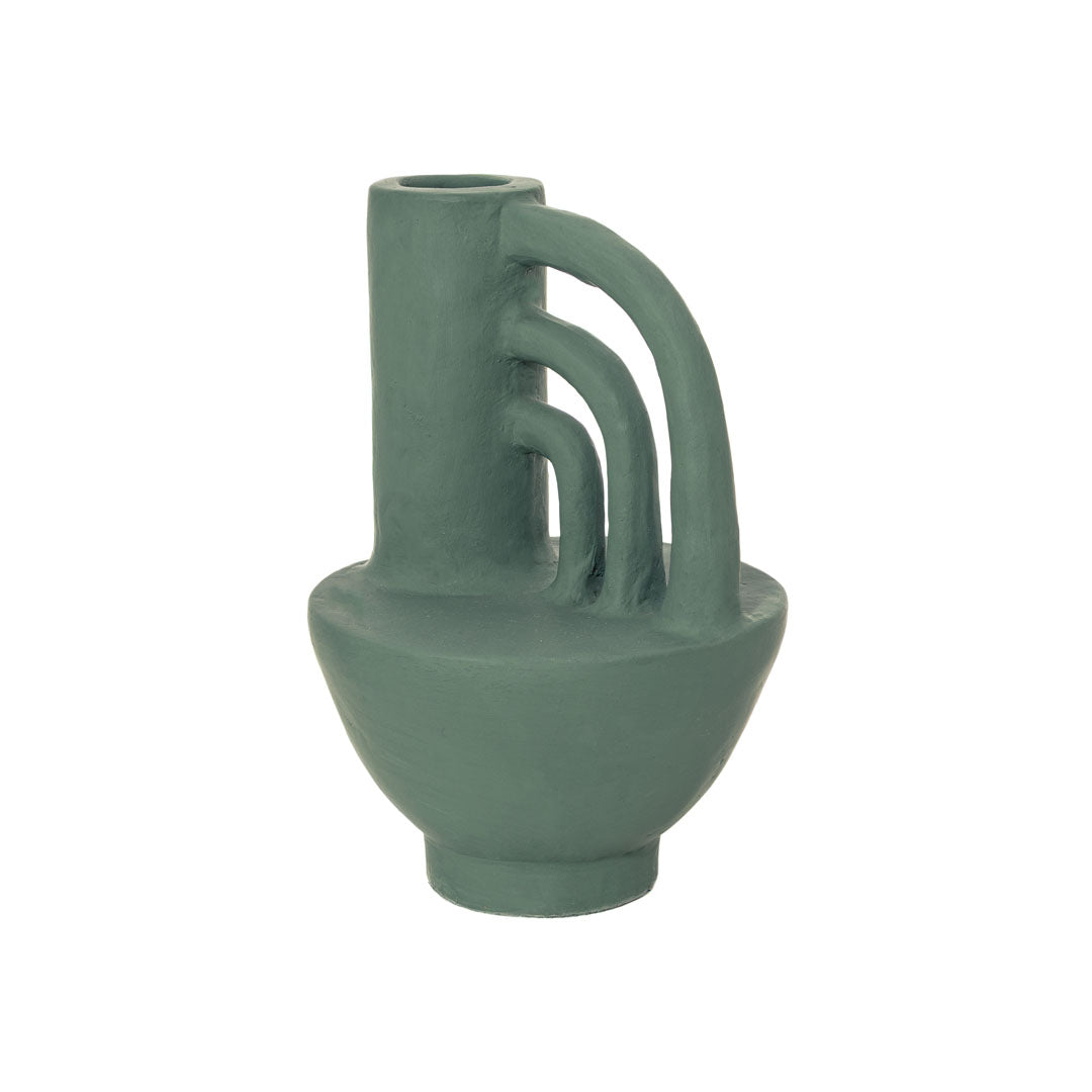 Vas verde din teracota Aruna