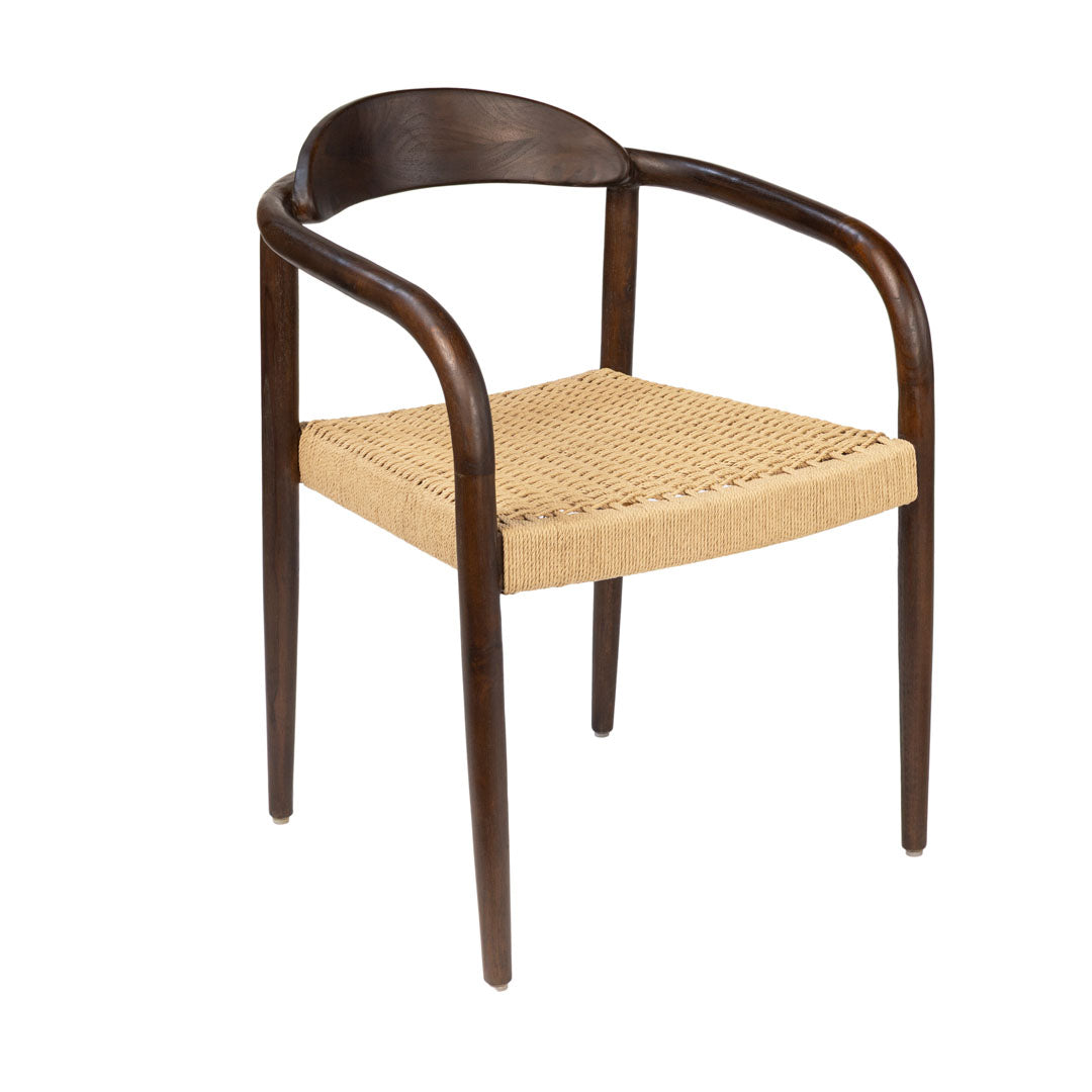 Scaun maro din lemn de tec Nori