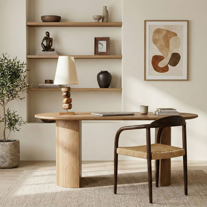 Scaun maro din lemn de tec Nori