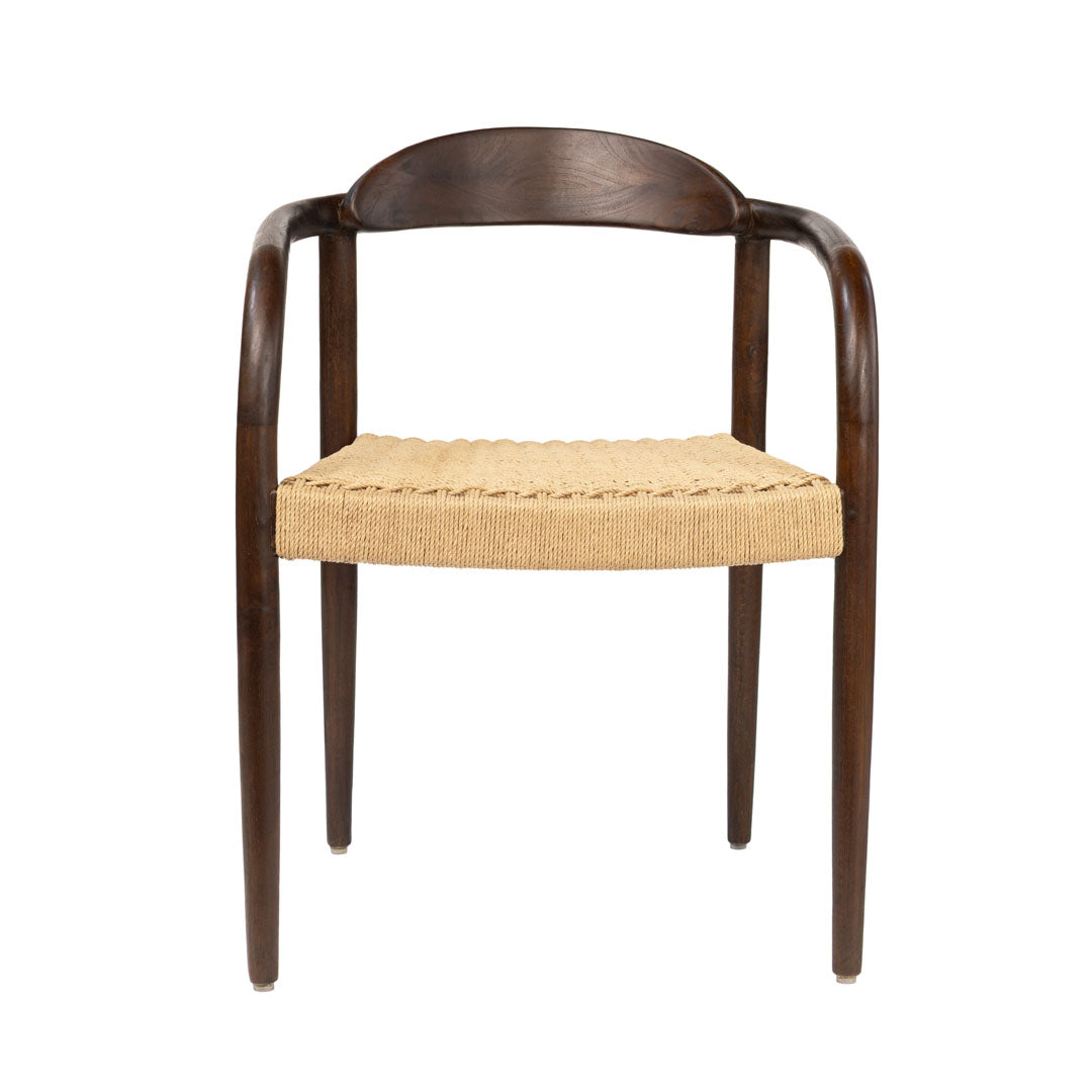 Scaun maro din lemn de tec Nori
