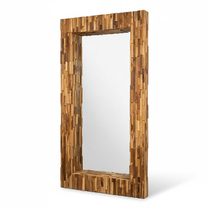 Oglinda din lemn de tec Kora