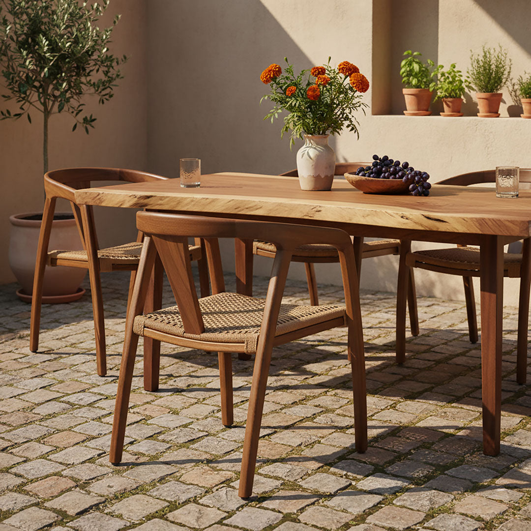 Scaun din lemn de tec Riva