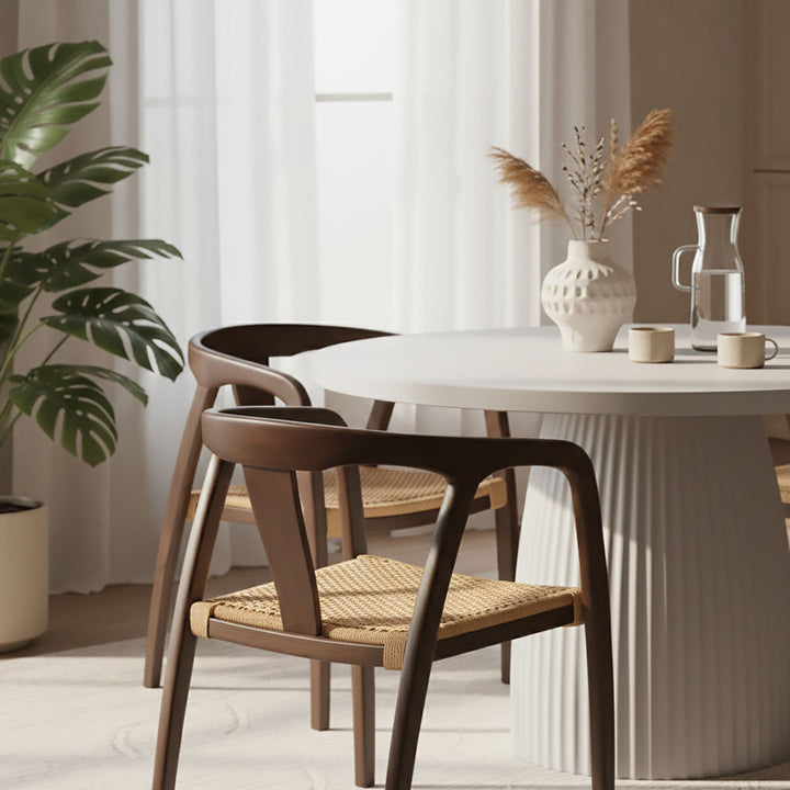 Scaun maro din lemn de tec Riva