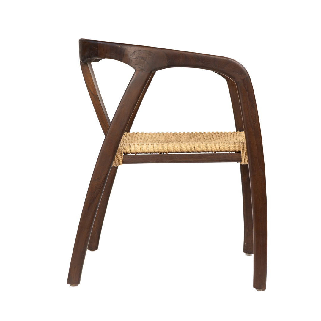 Scaun maro din lemn de tec Riva