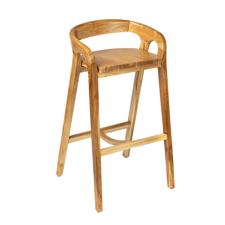 Scaun de bar din lemn de tec Taro