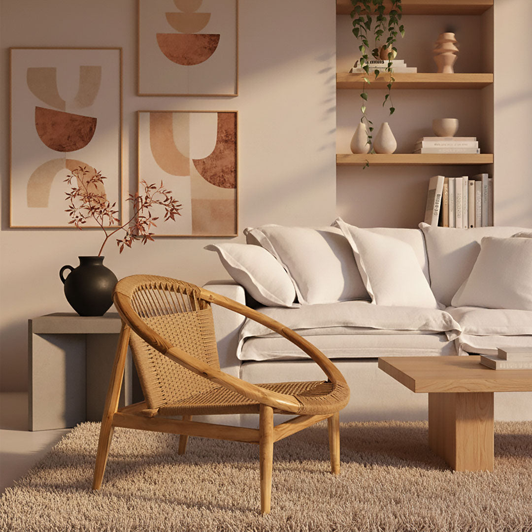 Fotoliu din lemn de tec Frida