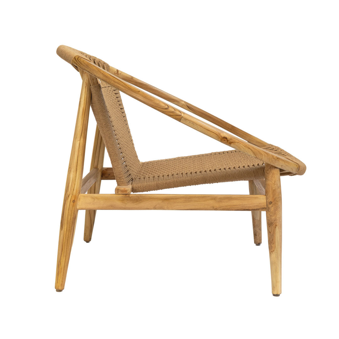 Fotoliu din lemn de tec Frida