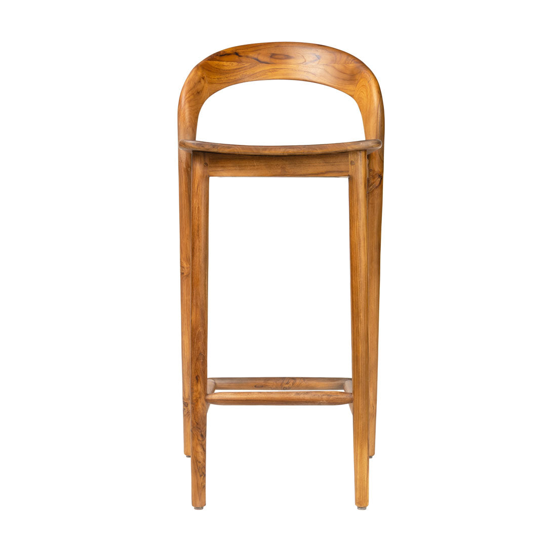 Scaun de bar din lemn de tec Solsta