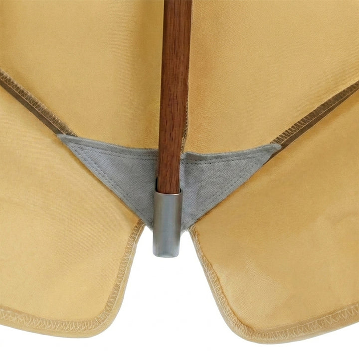 Umbrela cu brat lateral Aeris, crem, 250x250 cm, structura din lemn