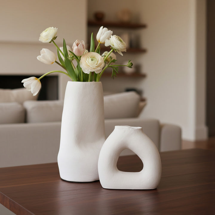 Vas alb din teracota