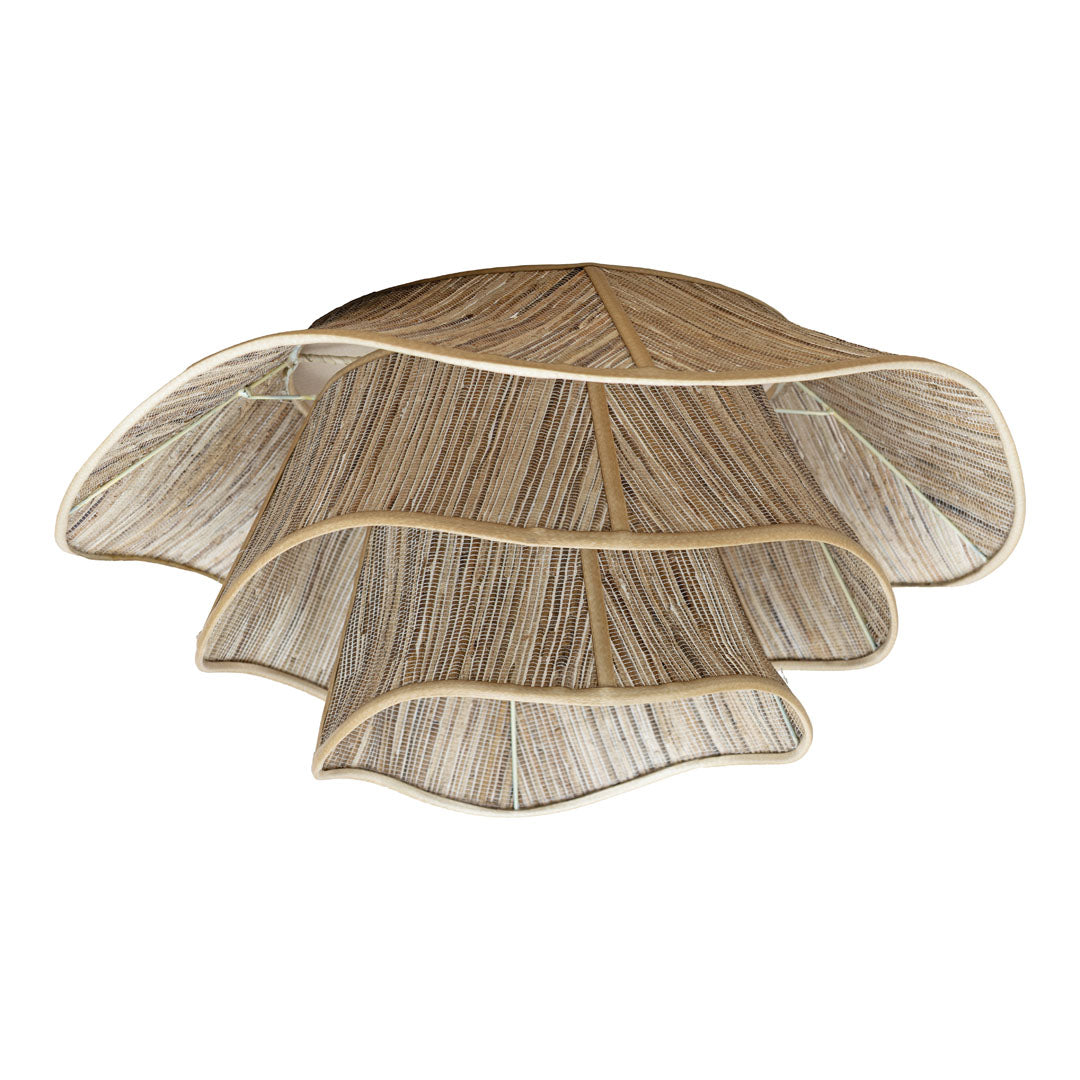 Abajur bej din fibra de bananier si bumbac Nahara