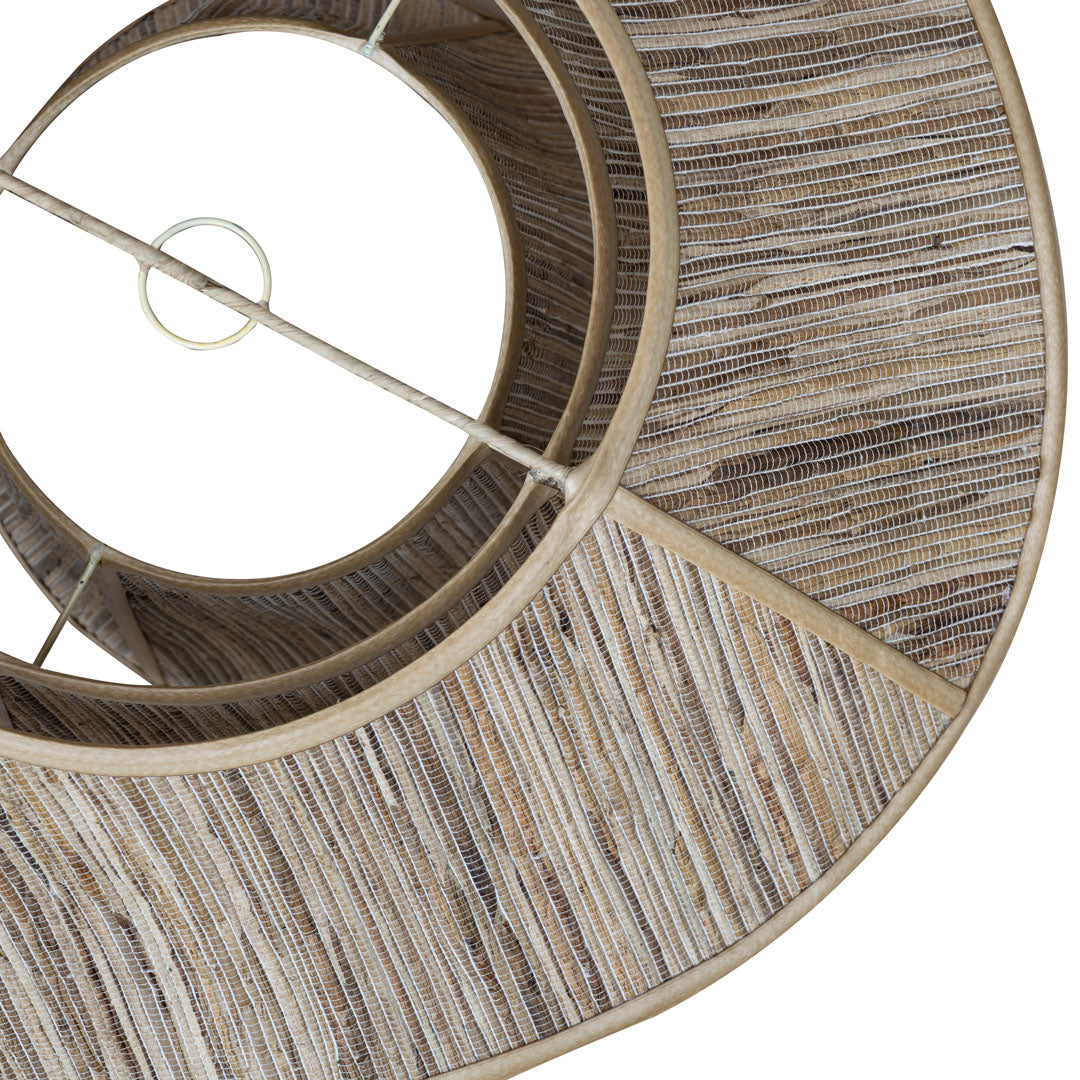 Abajur bej din fibra de bananier si bumbac Nahara