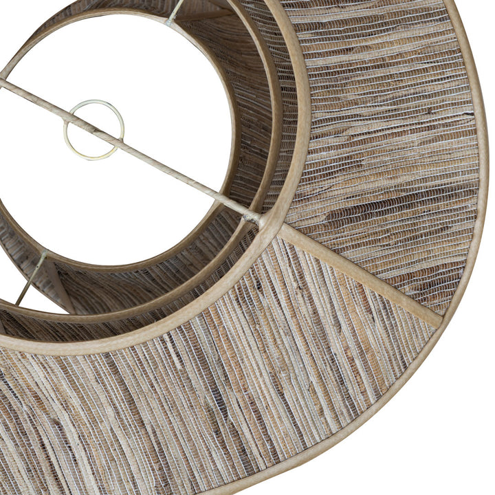 Abajur bej din fibra de bananier si bumbac Nahara