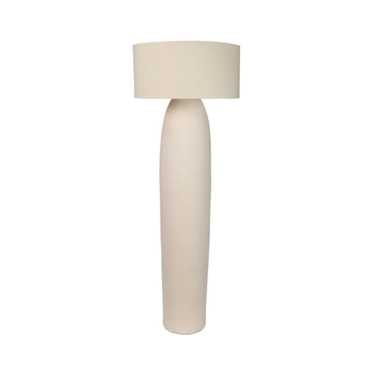 Lampadar alb din beton si bumbac Takai